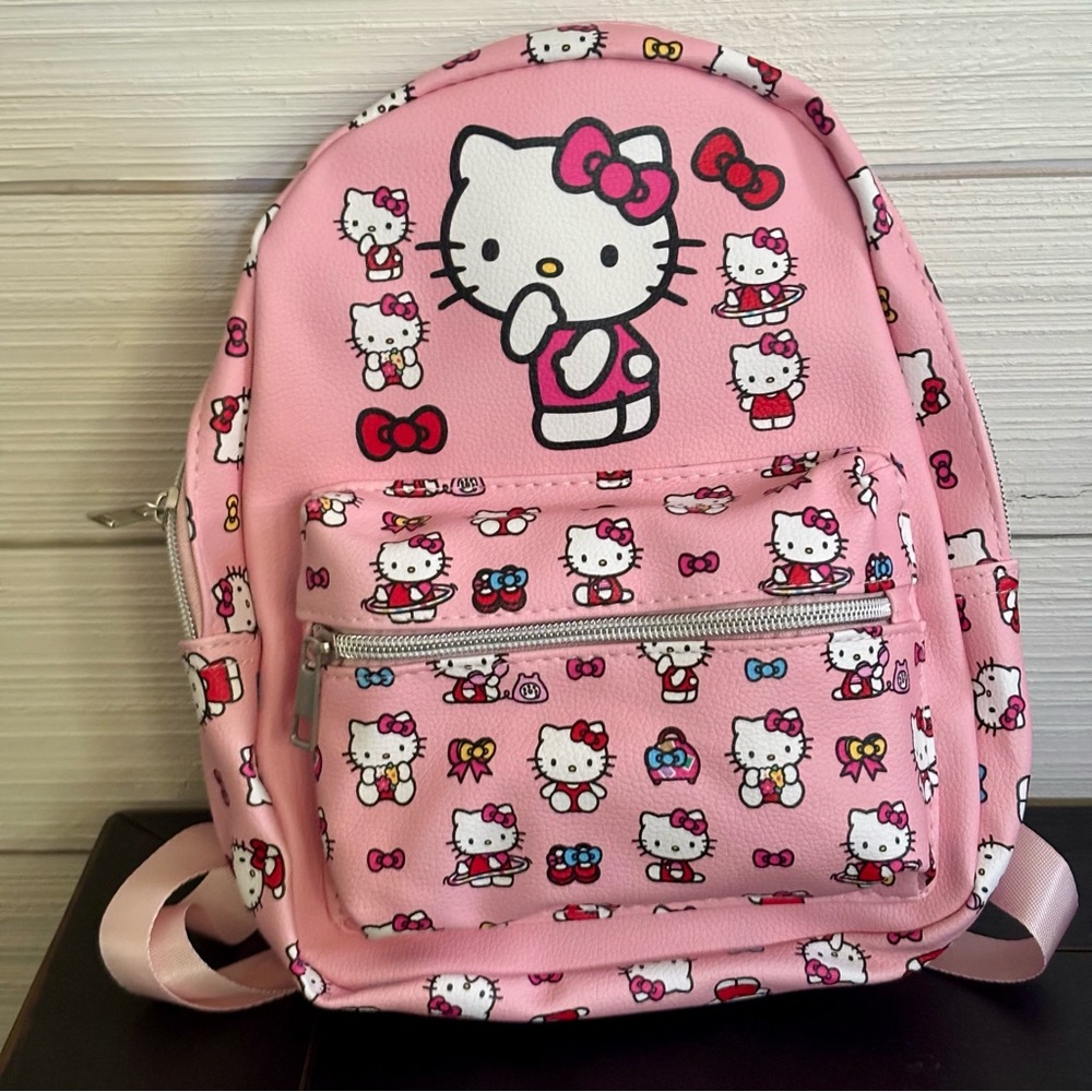 Hello Kitty Sanrio Kawaii Pink Mini Backpack Purse Diaper Bag NEW Trending - Picture 1 of 12